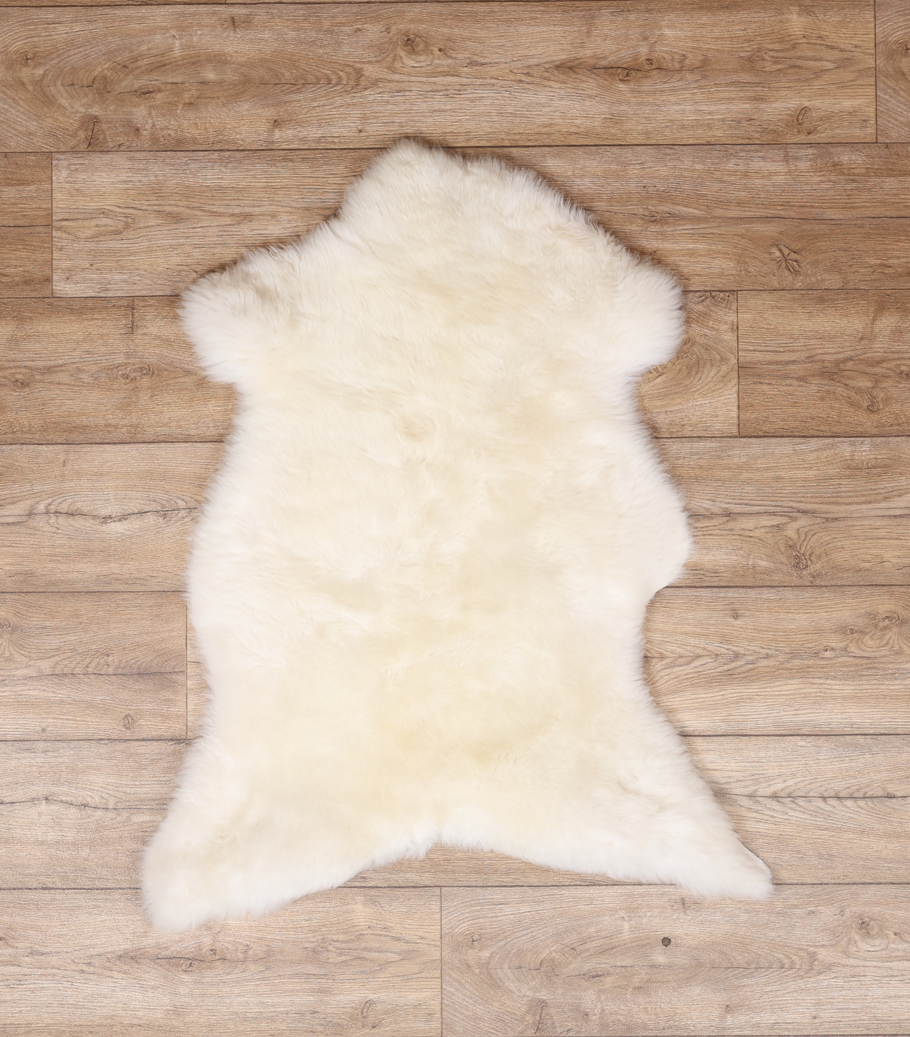 Natural White Sheepskin Rug #13