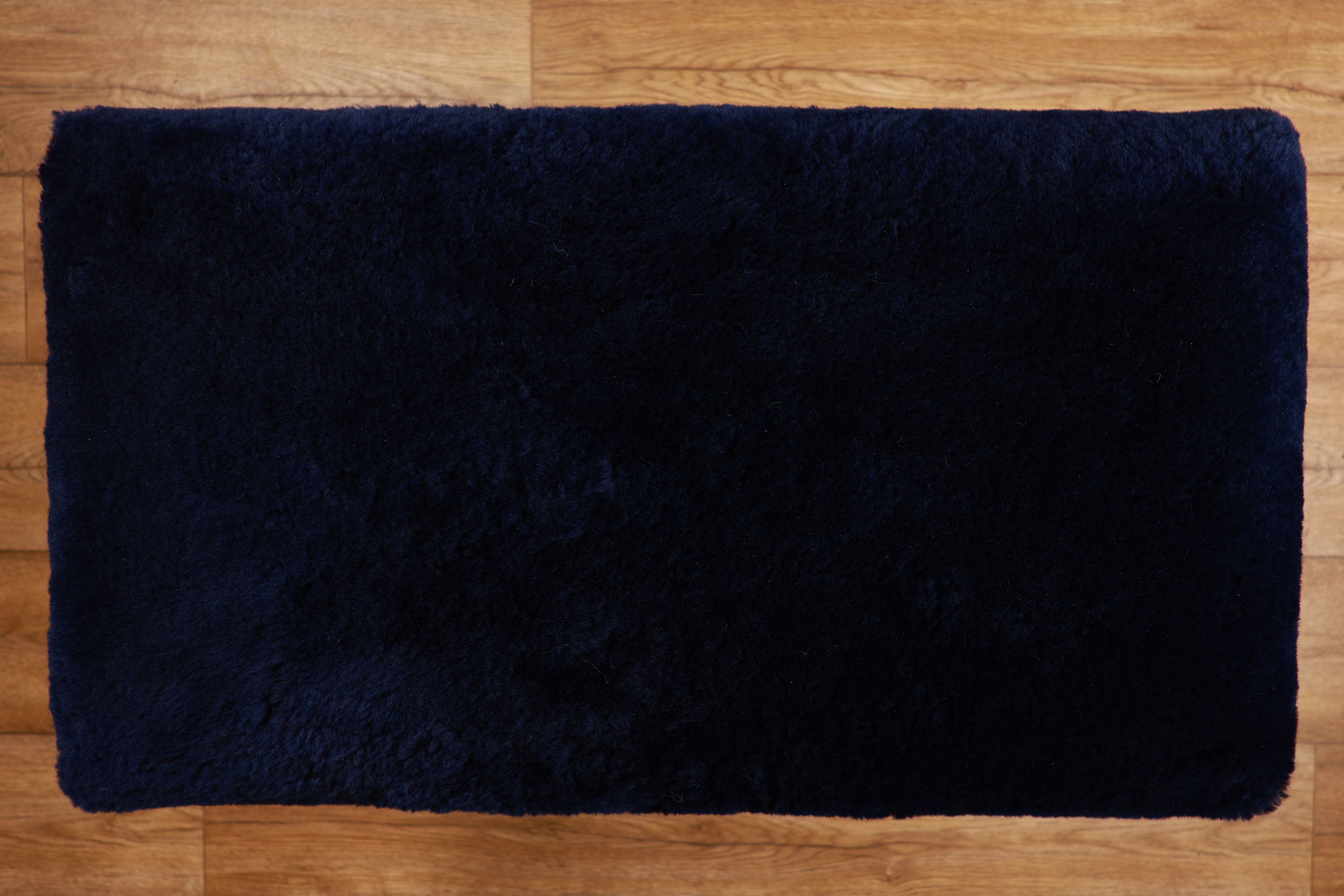 Sheepskin Bench | Sheared Navy | Small