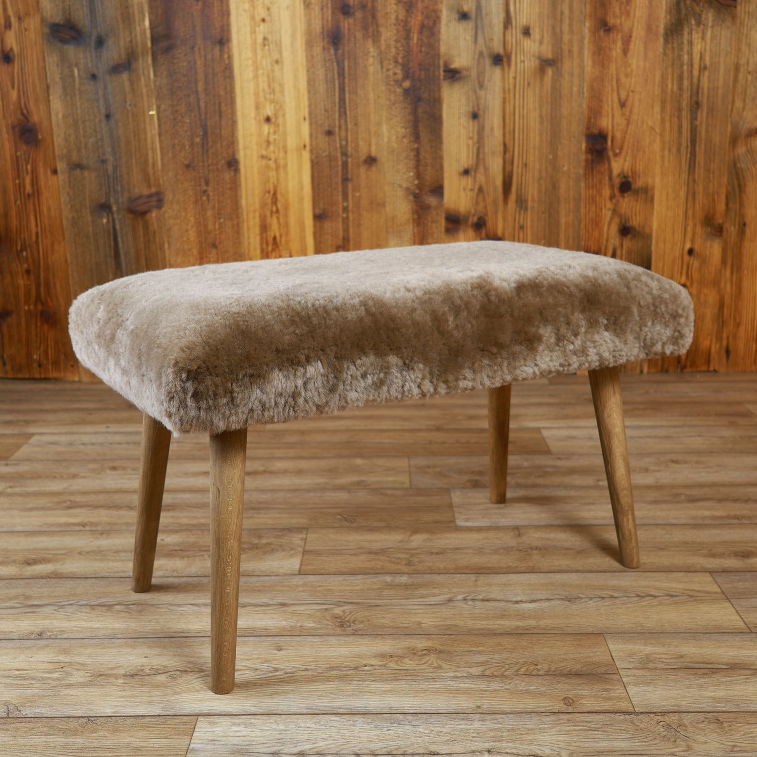 Sheepskin Bench | Sheared Cappuccino | Small