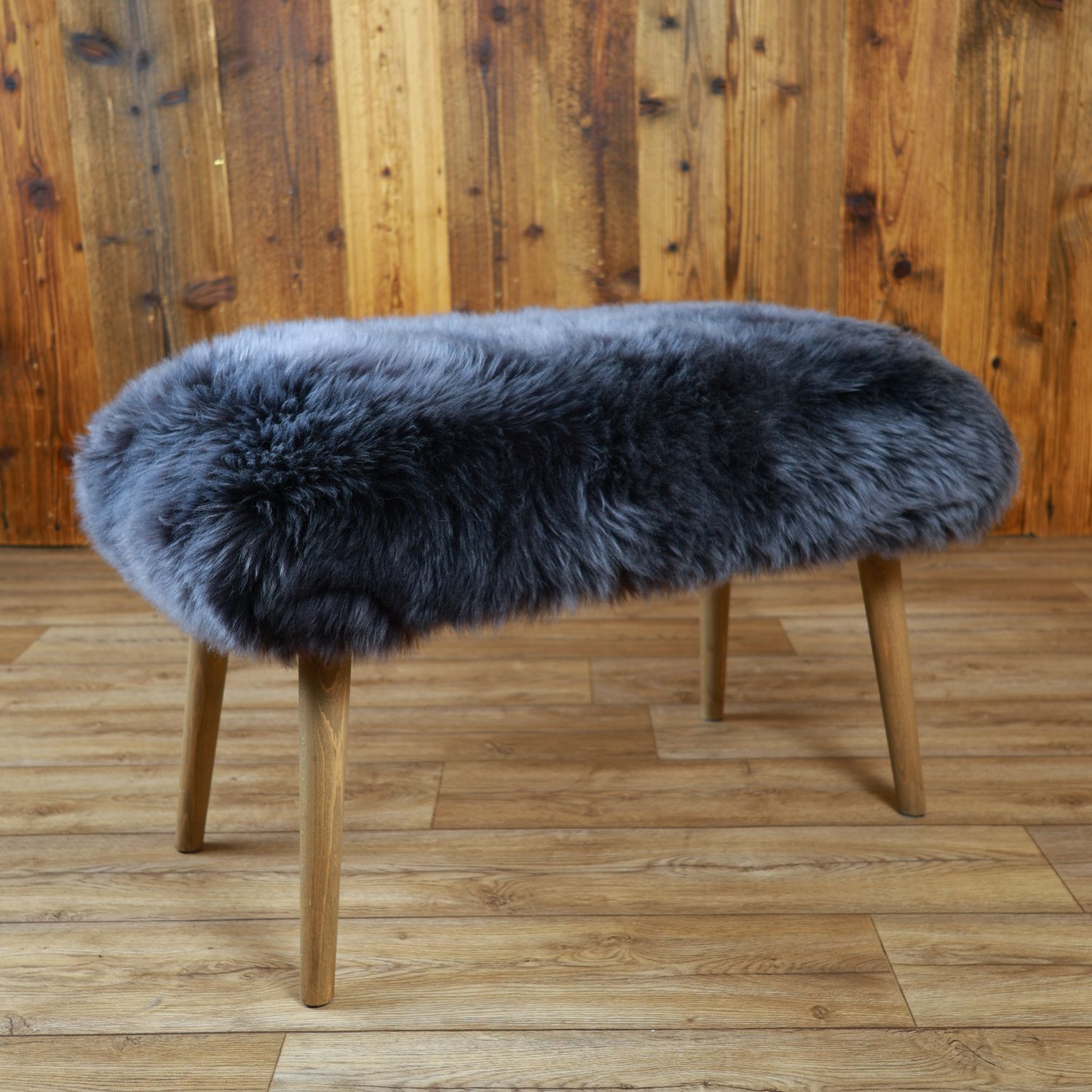 Sheepskin Bench | British Anthracite | Small