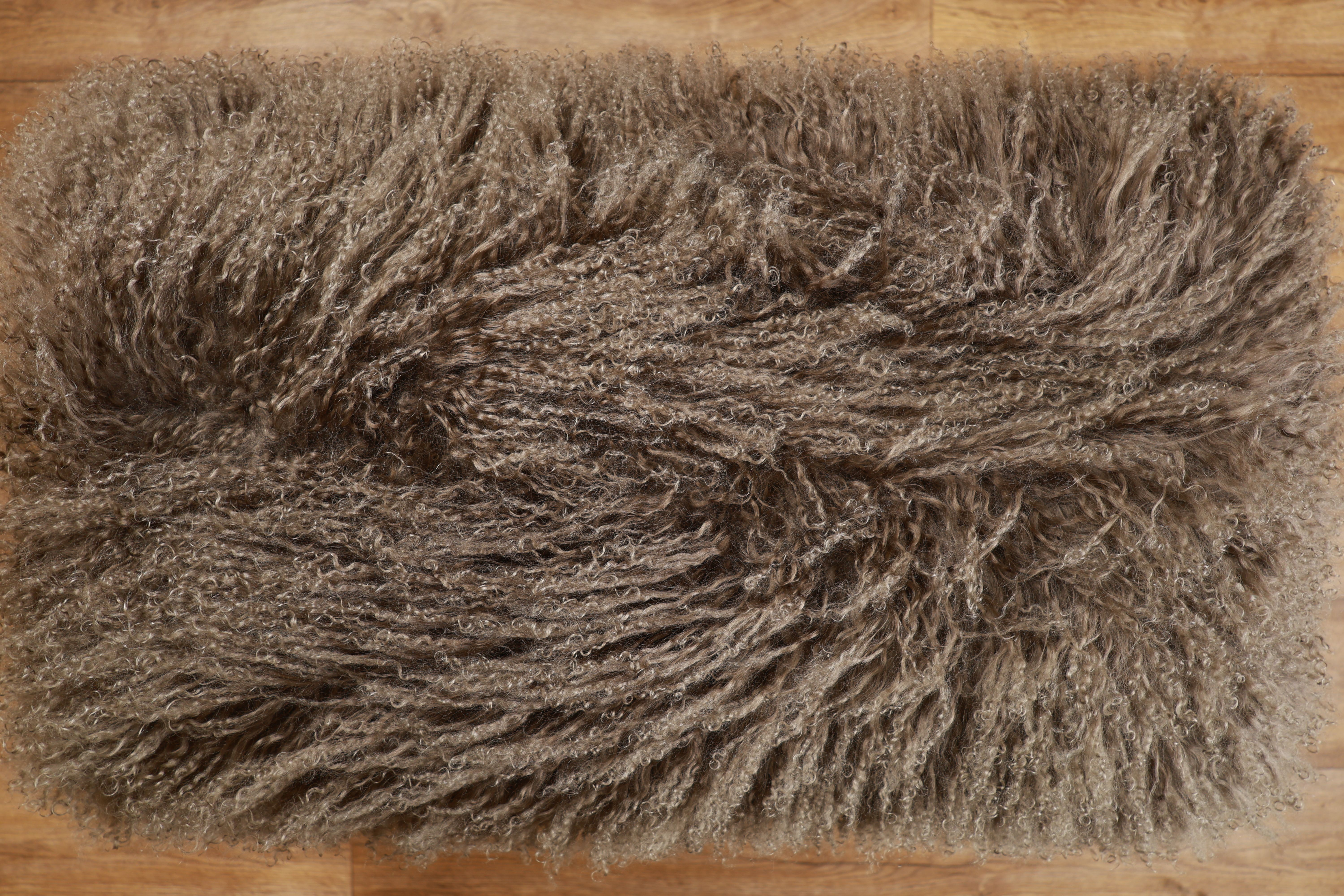 Sheepskin Bench | Mongolian Brown | Small