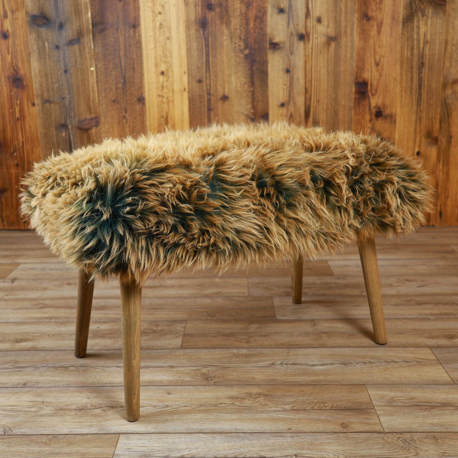 Sheepskin Bench | British Vitage Gold | Small