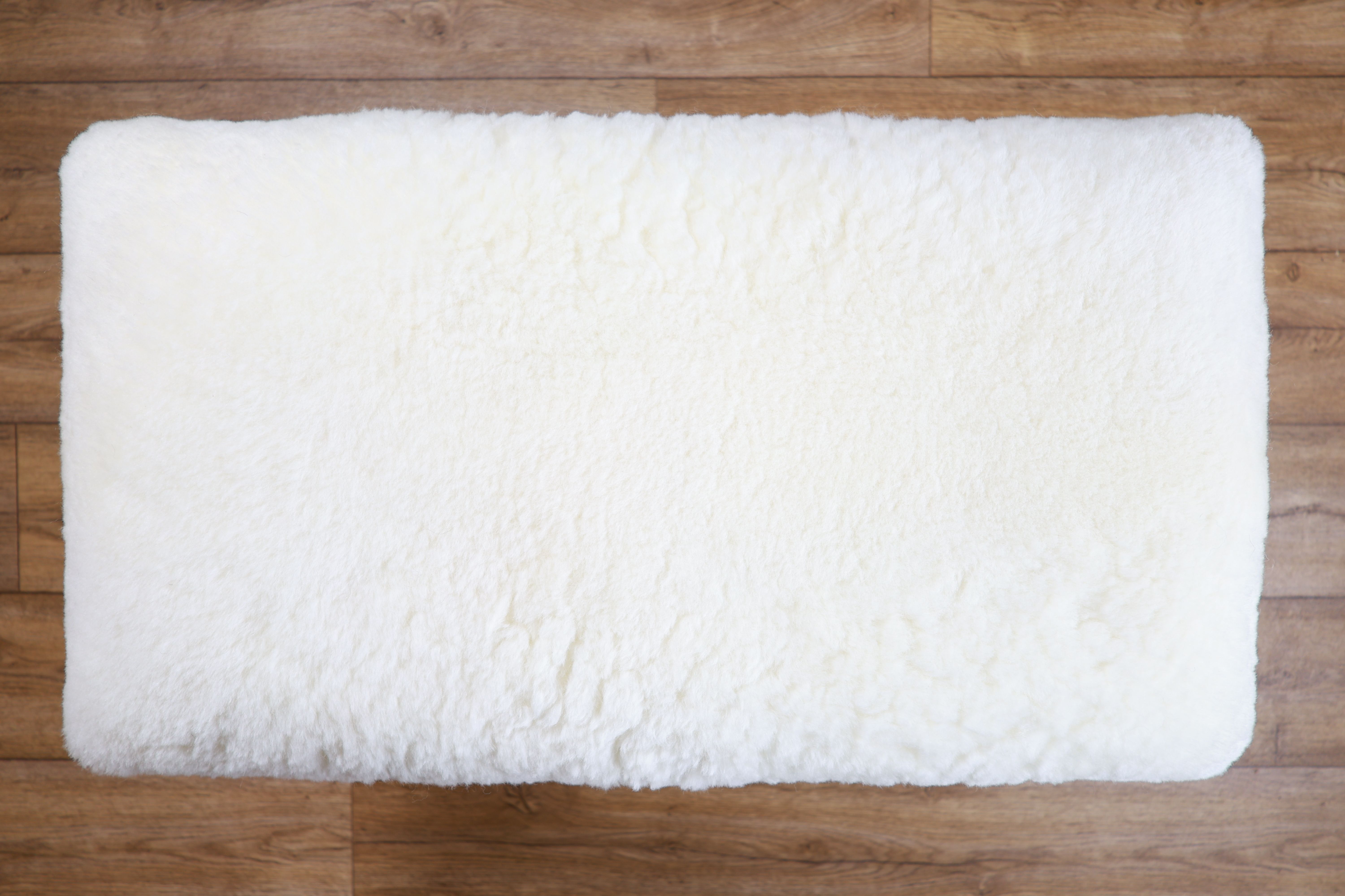 Sheepskin Bench | Sheared White | Small