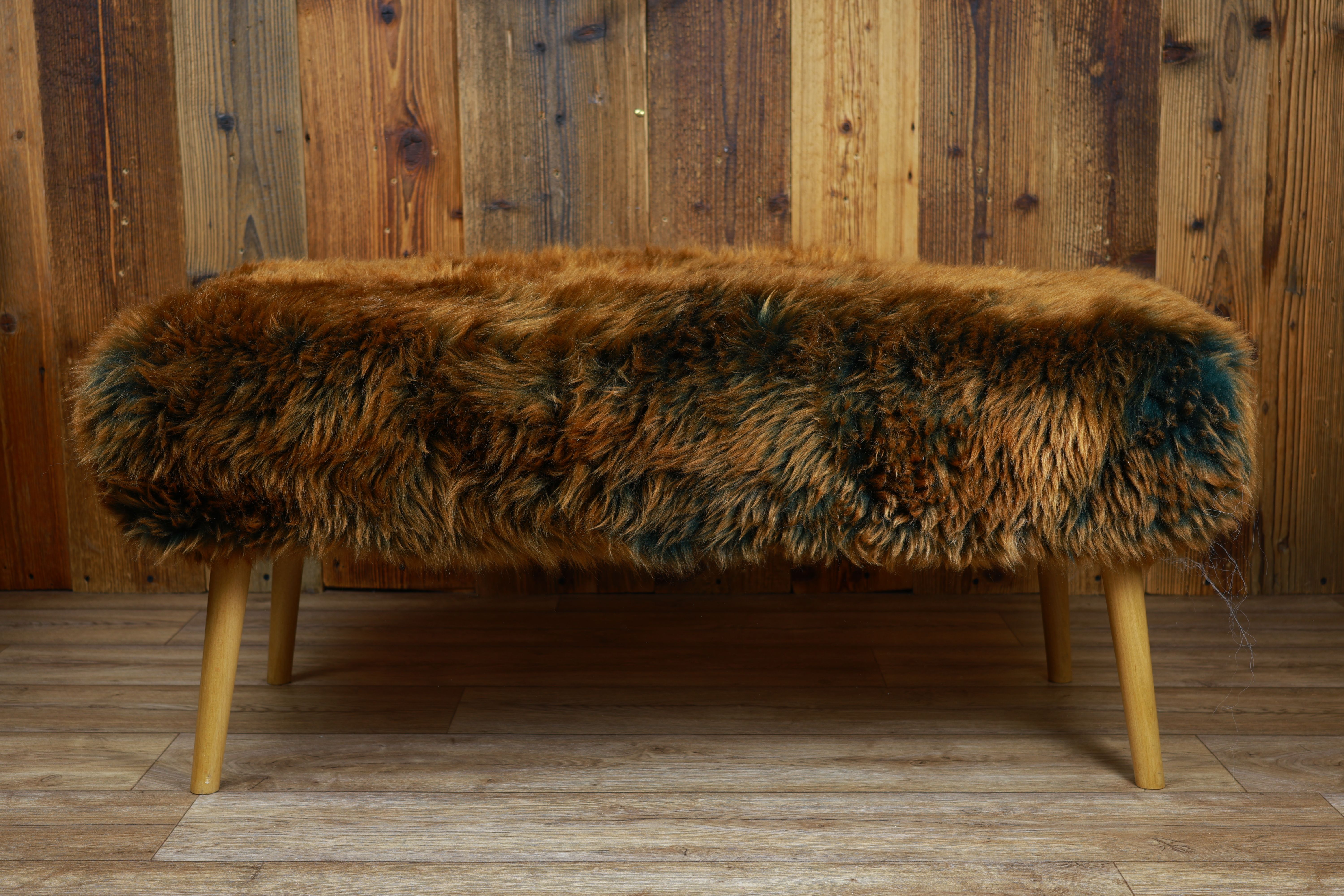 Sheepskin Bench | British Copper | Large