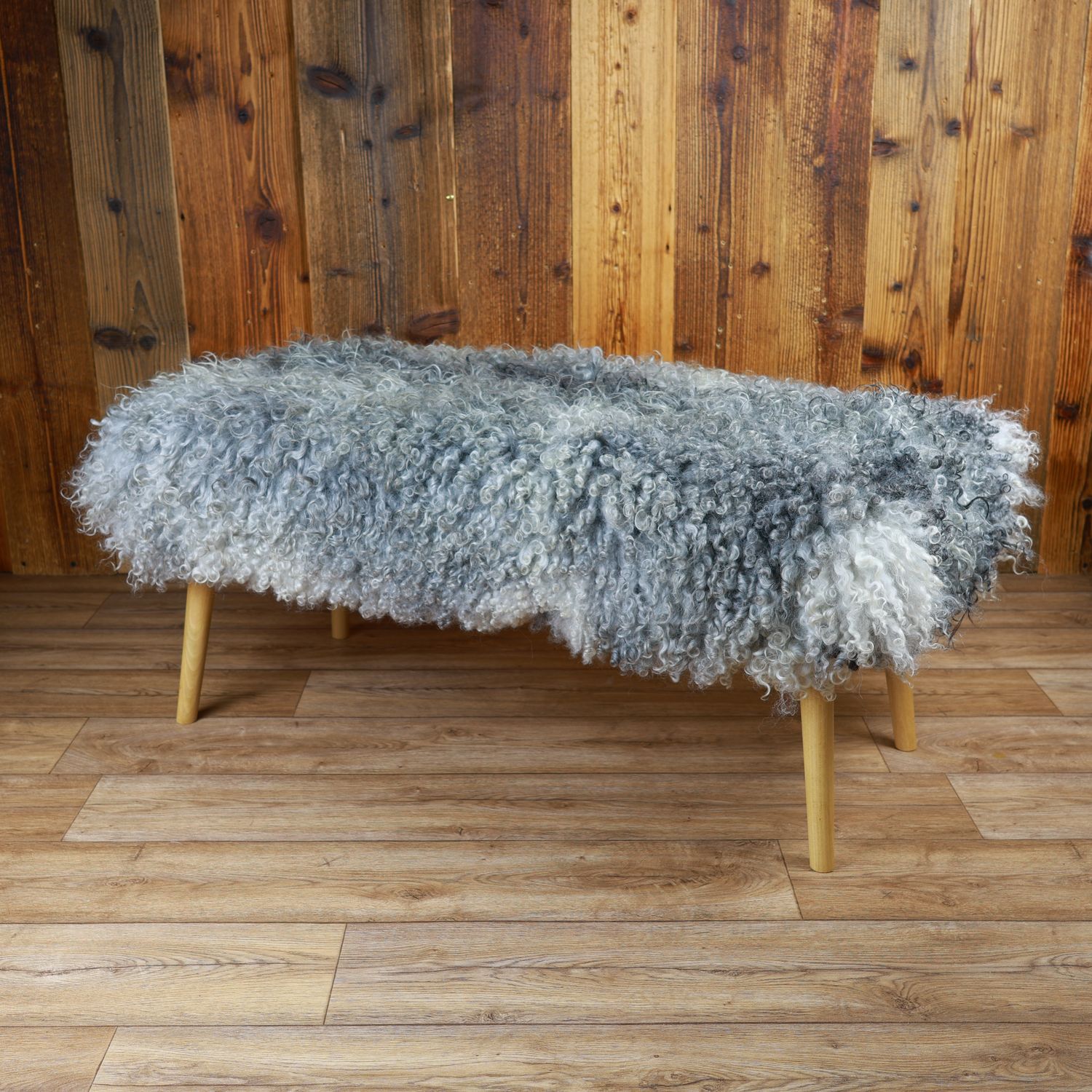 Sheepskin Bench | Gotland Grey | Large