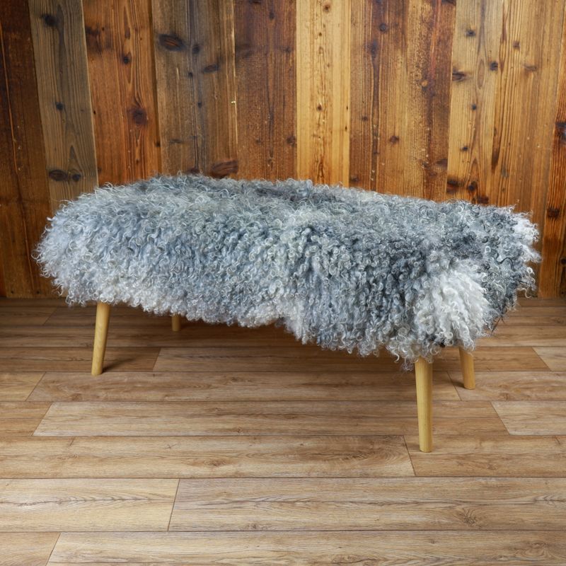 Sheepskin Bench | Gotland Grey | Large