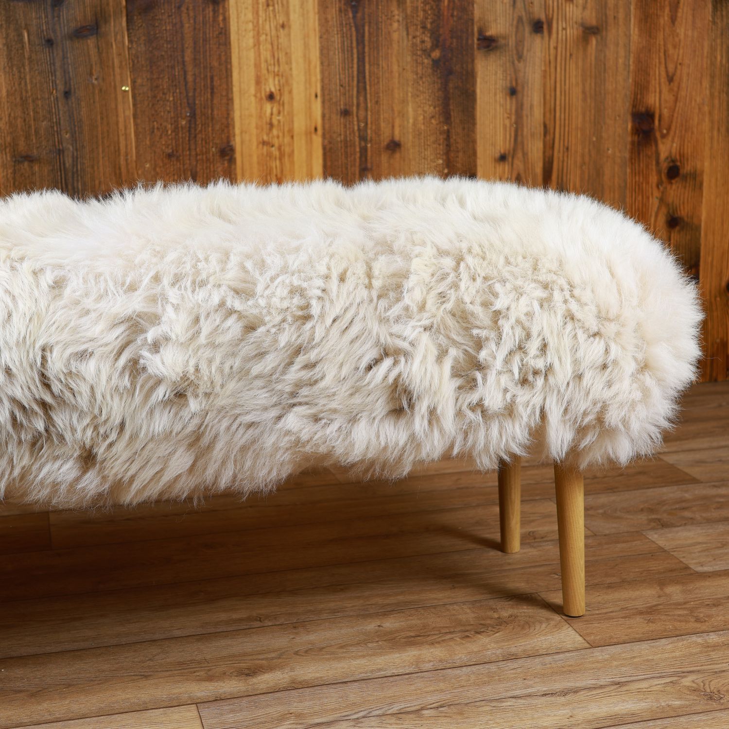 Sheepskin Bench | British Cappuccino | Medium