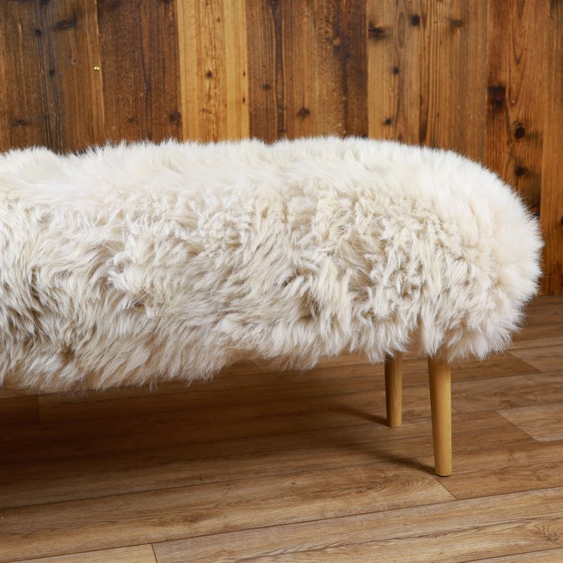 Sheepskin Bench | British Cappuccino | Medium