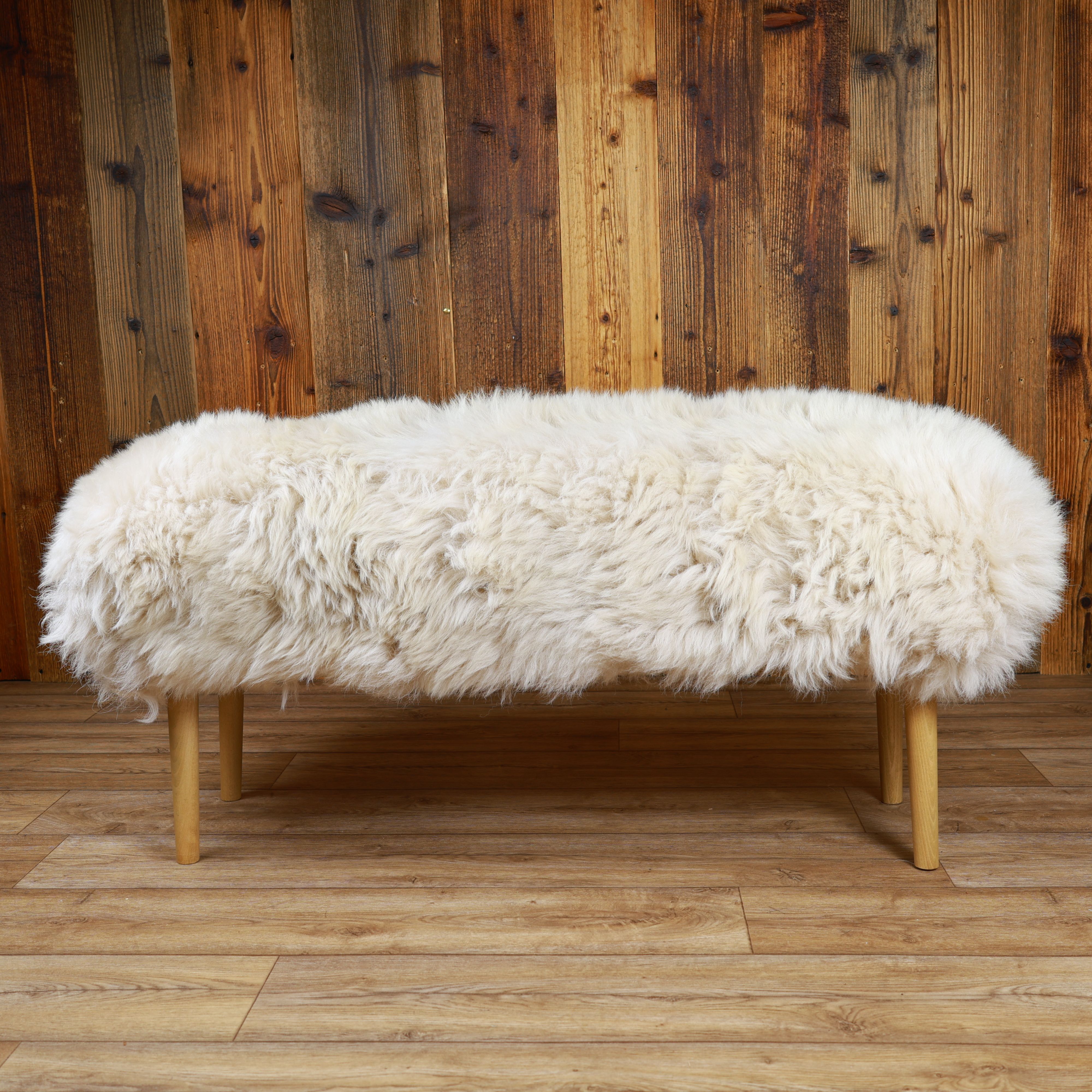 Sheepskin Bench | British Cappuccino | Medium