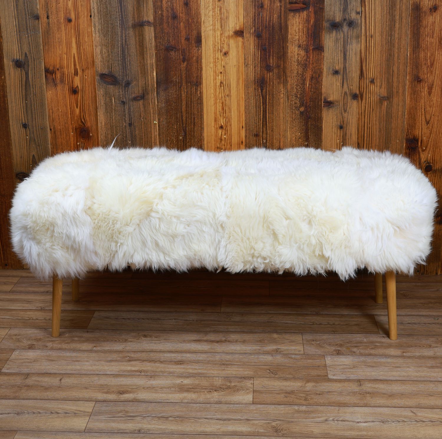 Sheepskin Bench | British White | XXL