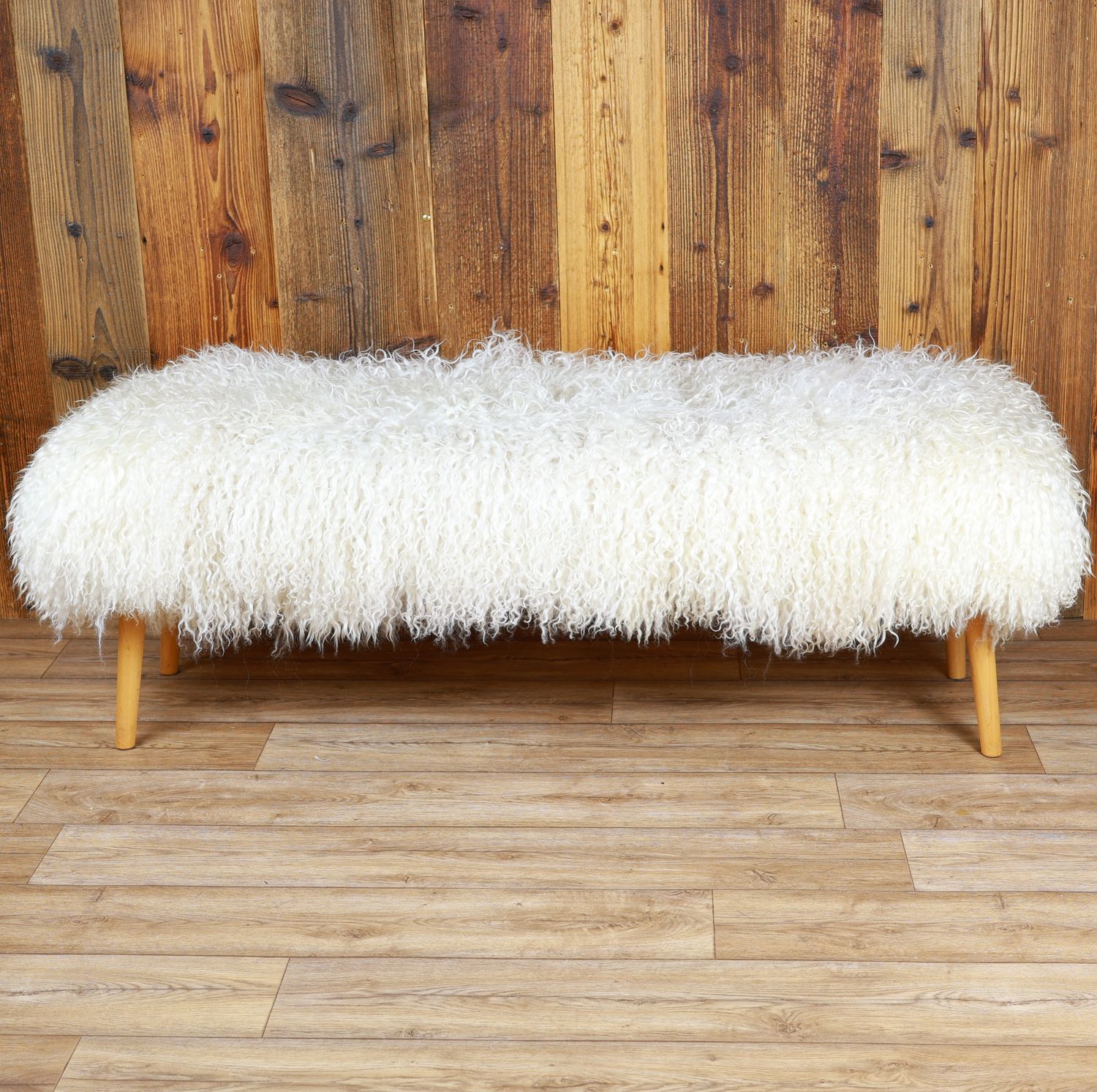 Sheepskin Bench | Cotswold White | Extra Large