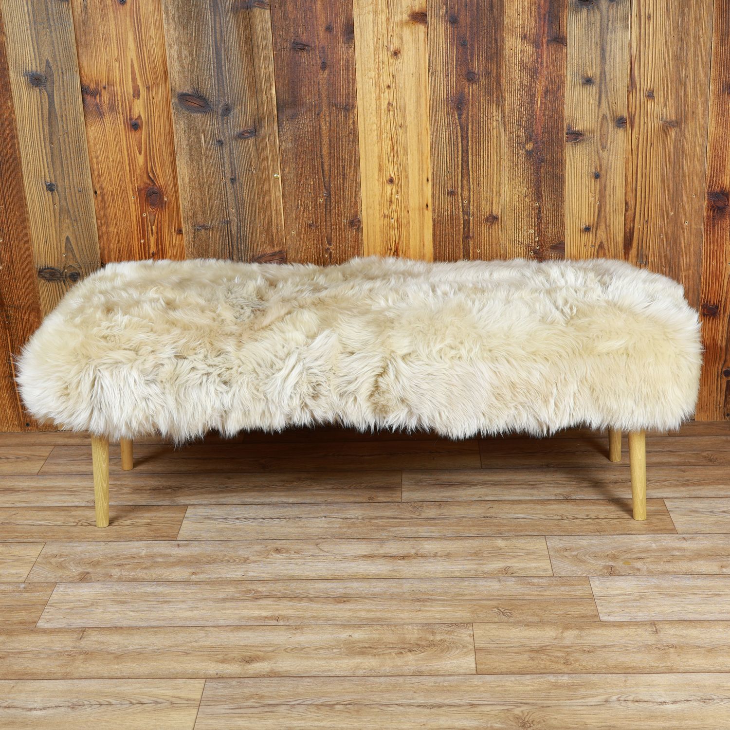 Sheepskin Bench | British Cappuccino | Extra Large