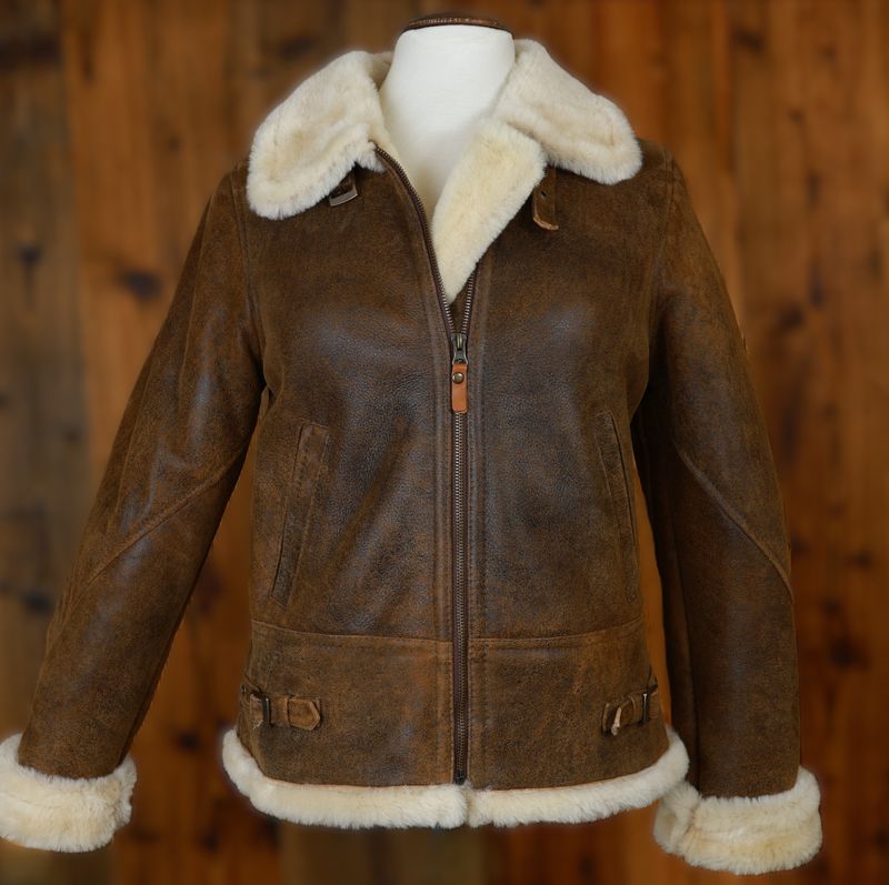 Womens Aviator Antique | 100% Sheepskin Jacket