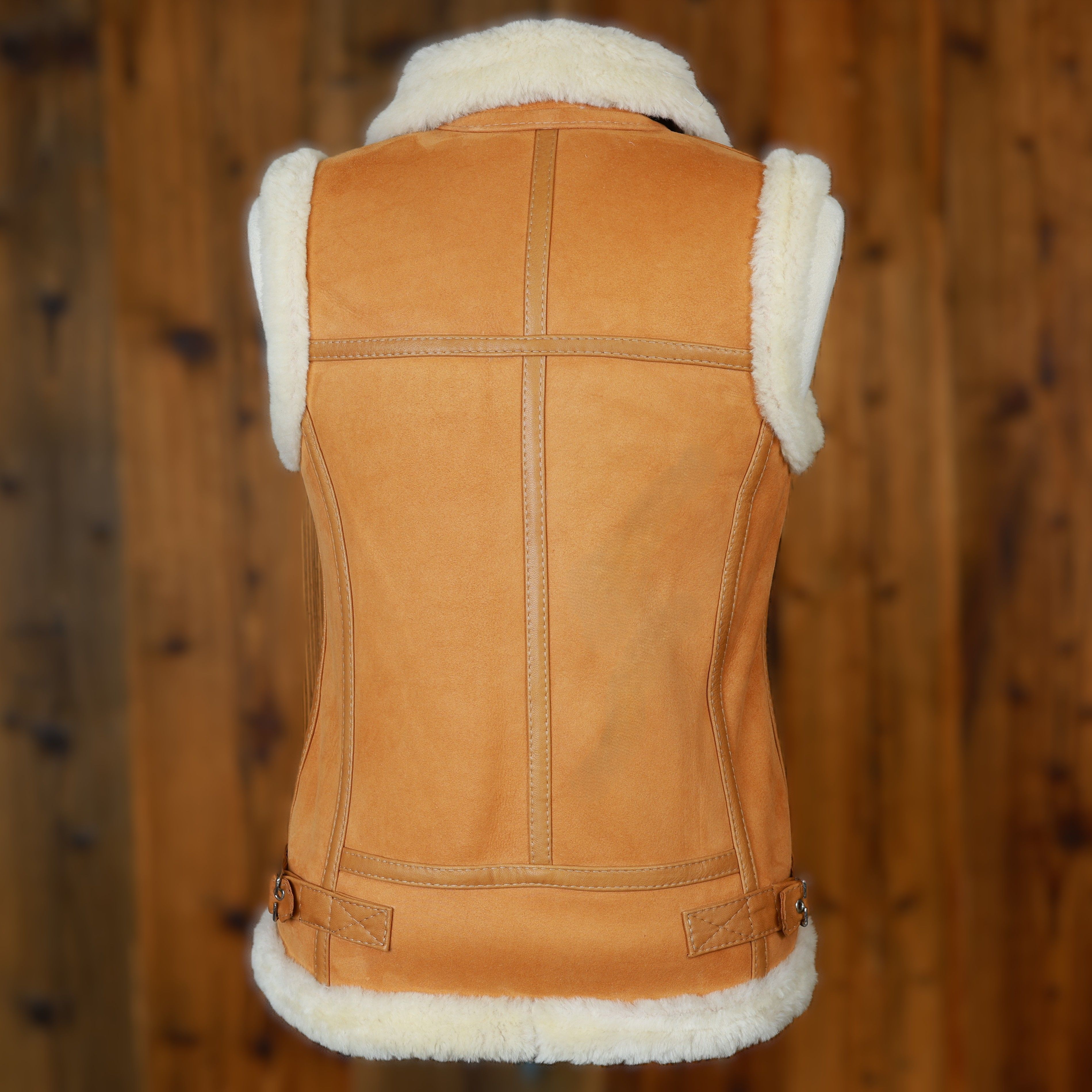 Lily Aviator Vest | Camel