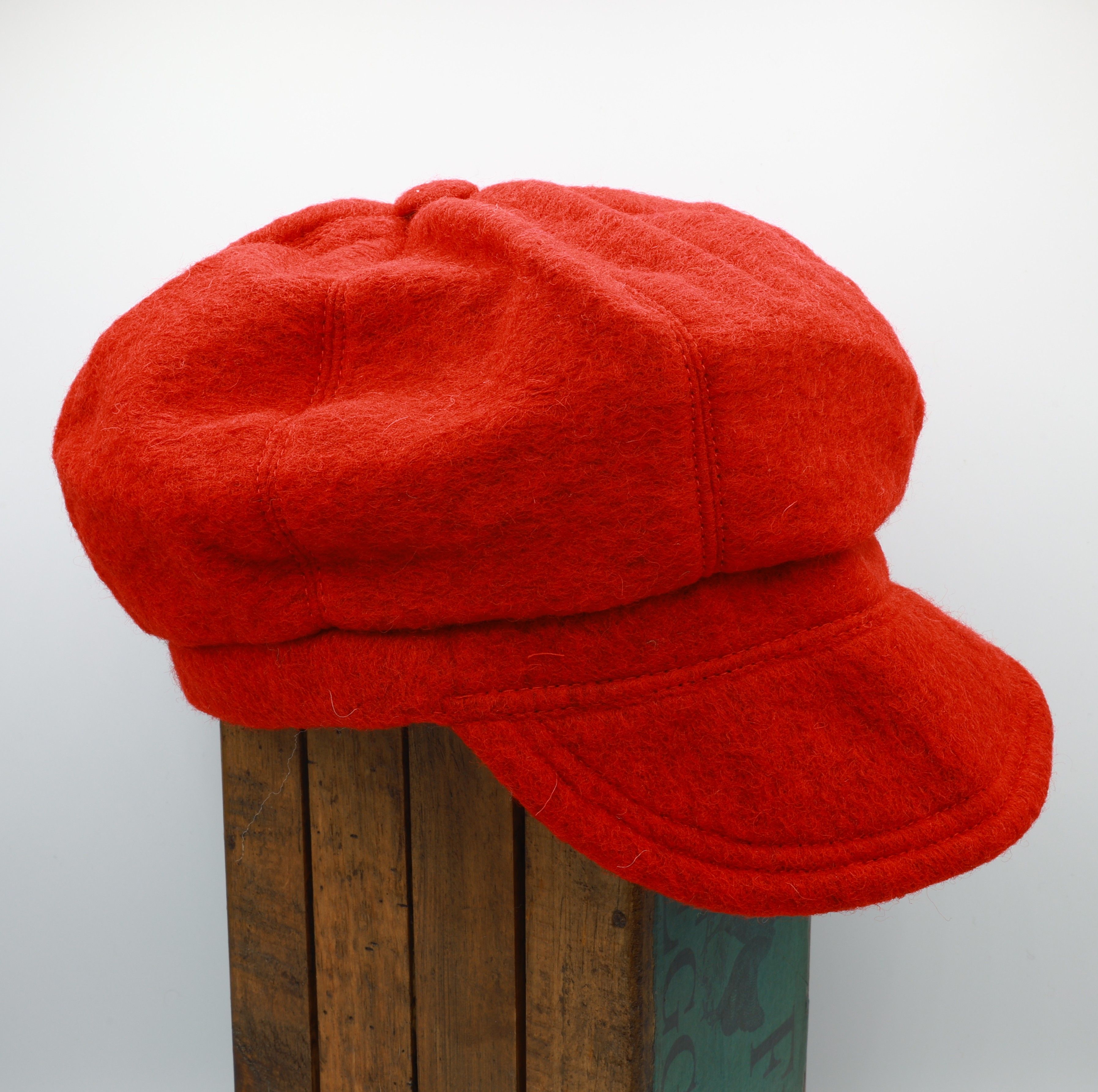 Baker Hat | Red | 100% Wool