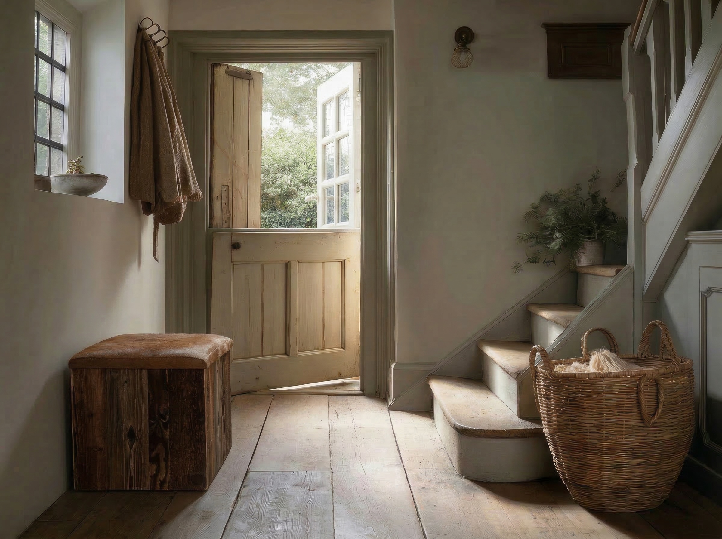 Ottoman | Brown Cowhide