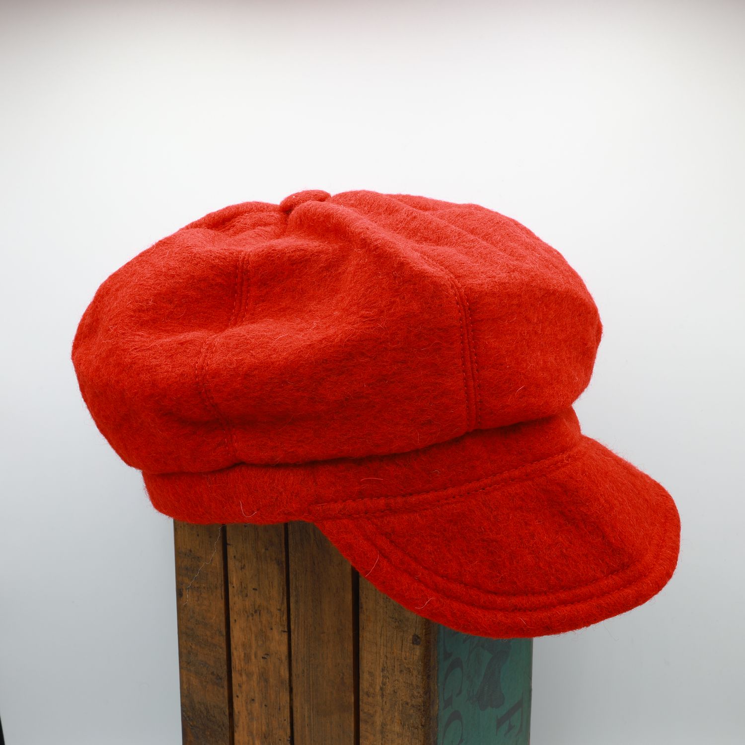 Baker Hat | Red | 100% Wool