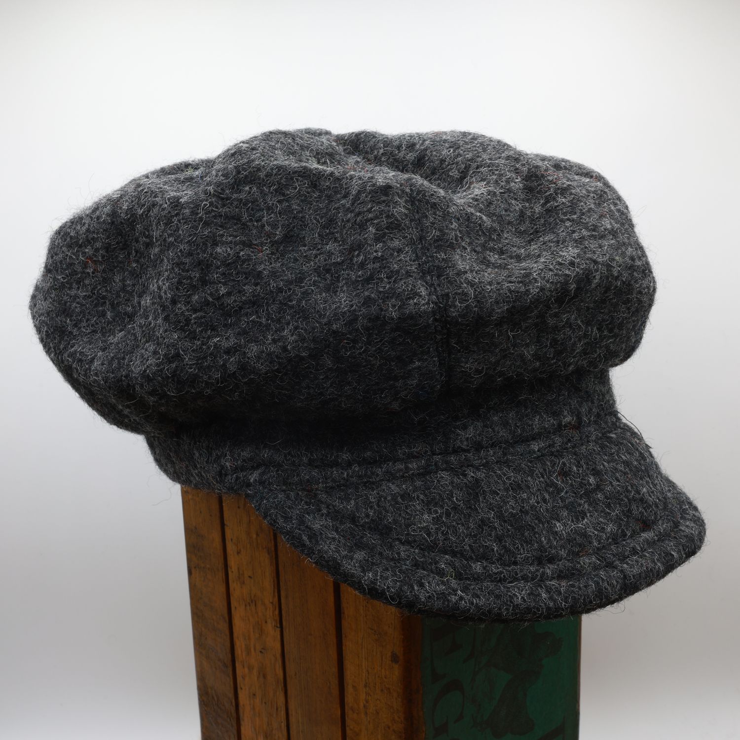Baker Hat | Dark Grey | 100% Wool Baker Hat | Dark Grey | 100% Wool