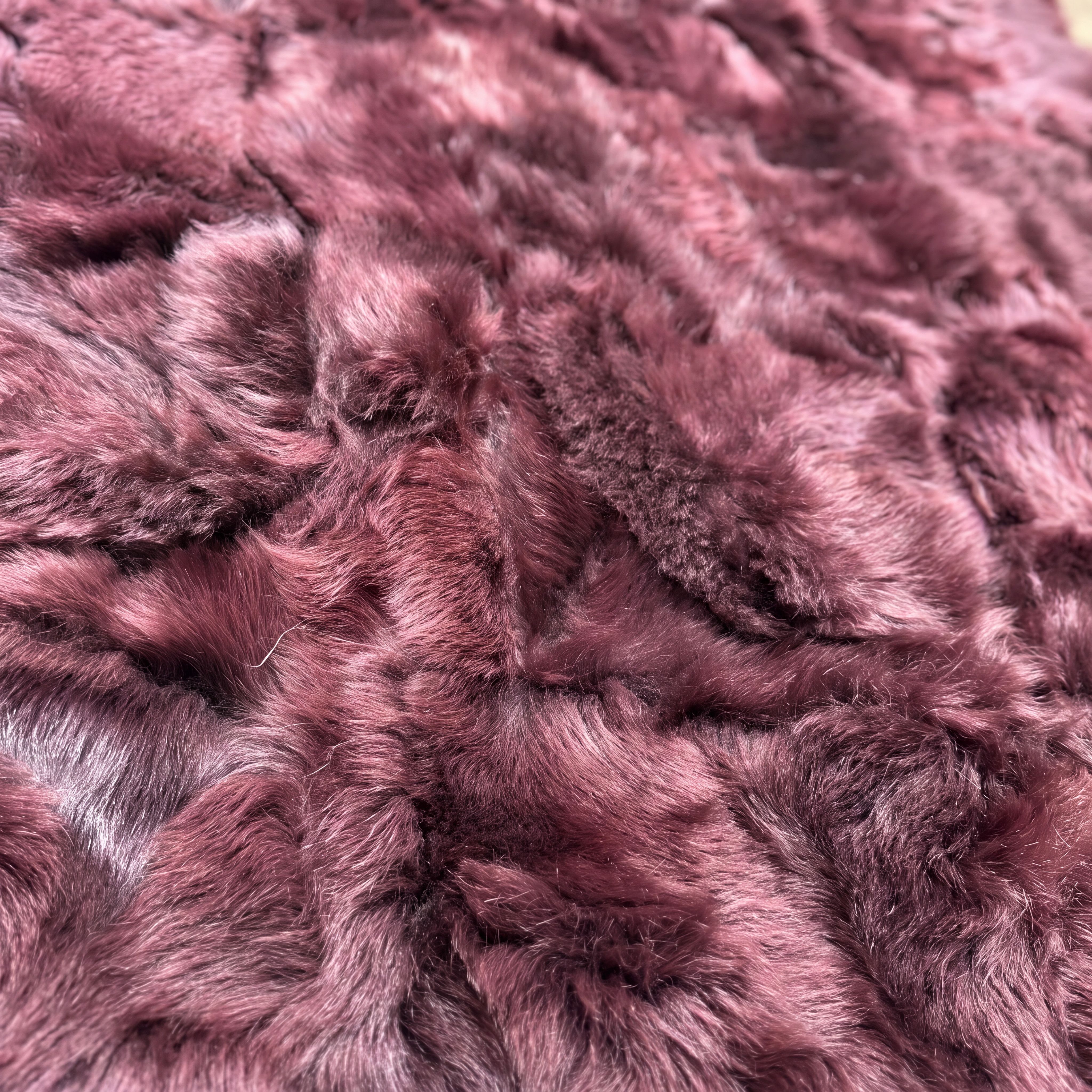 Burgundy | Toscana Lambskin | 200cm x 160cm