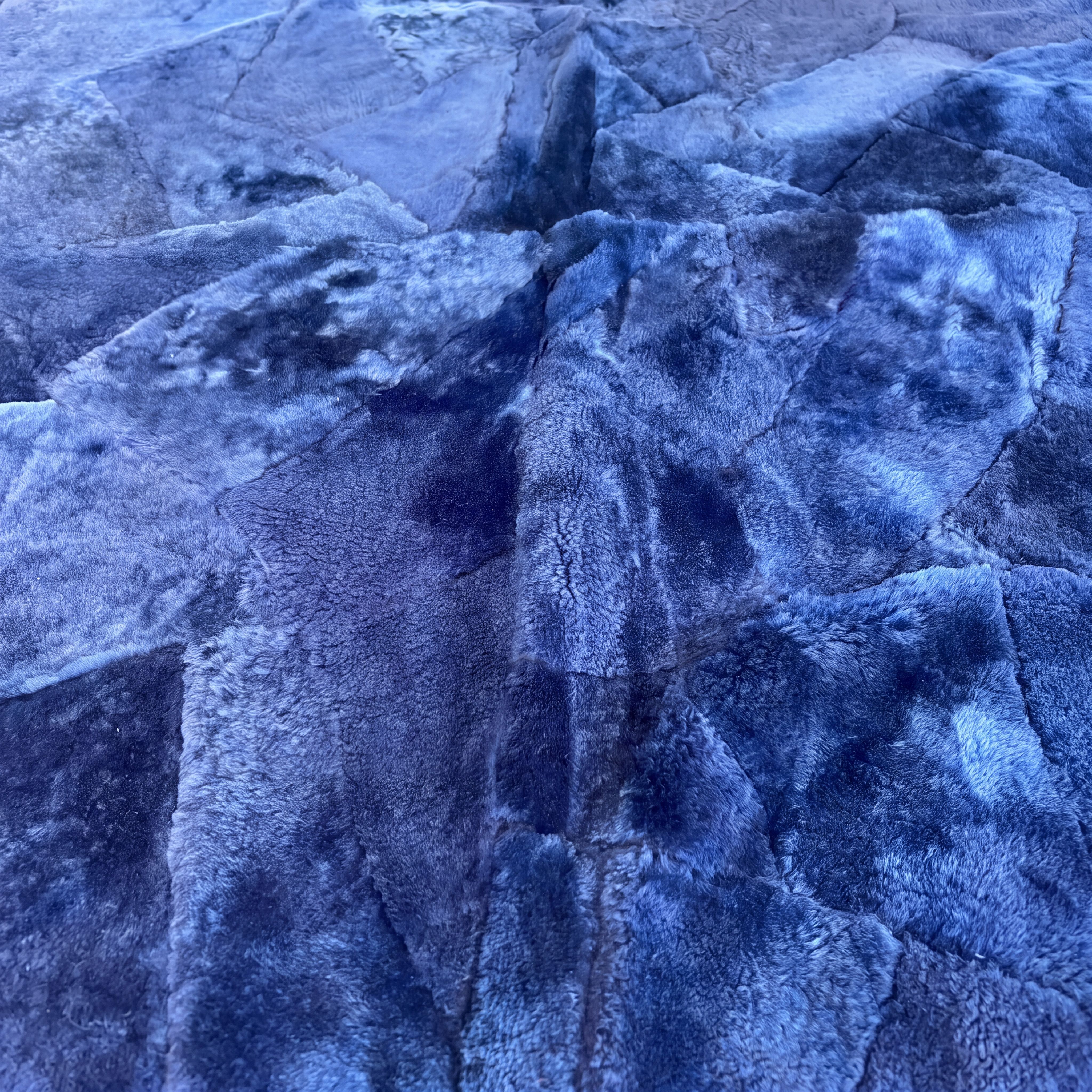 Royal Blue | Natural Lambskin | 200cm x 160cm