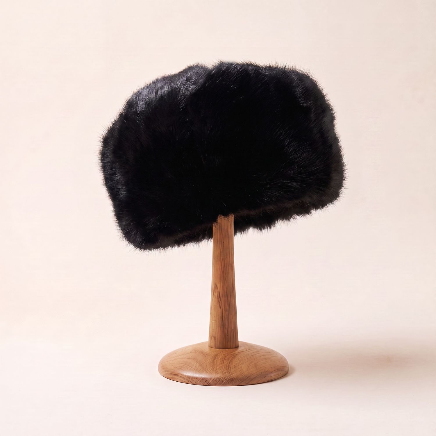Black Toscana Shearling | Pillbox Hat | Reversible Black Toscana Shearling | Pillbox Hat | Reversible