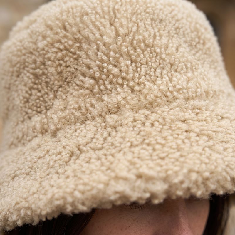 Naturally Curly Beige | Bucket Hat