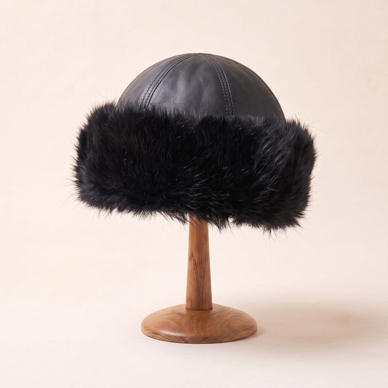Black Toscana | Shearling hat