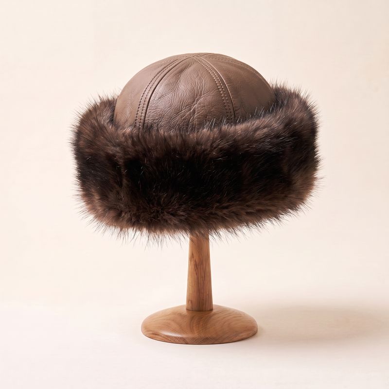 Brown Toscana | Shearling hat