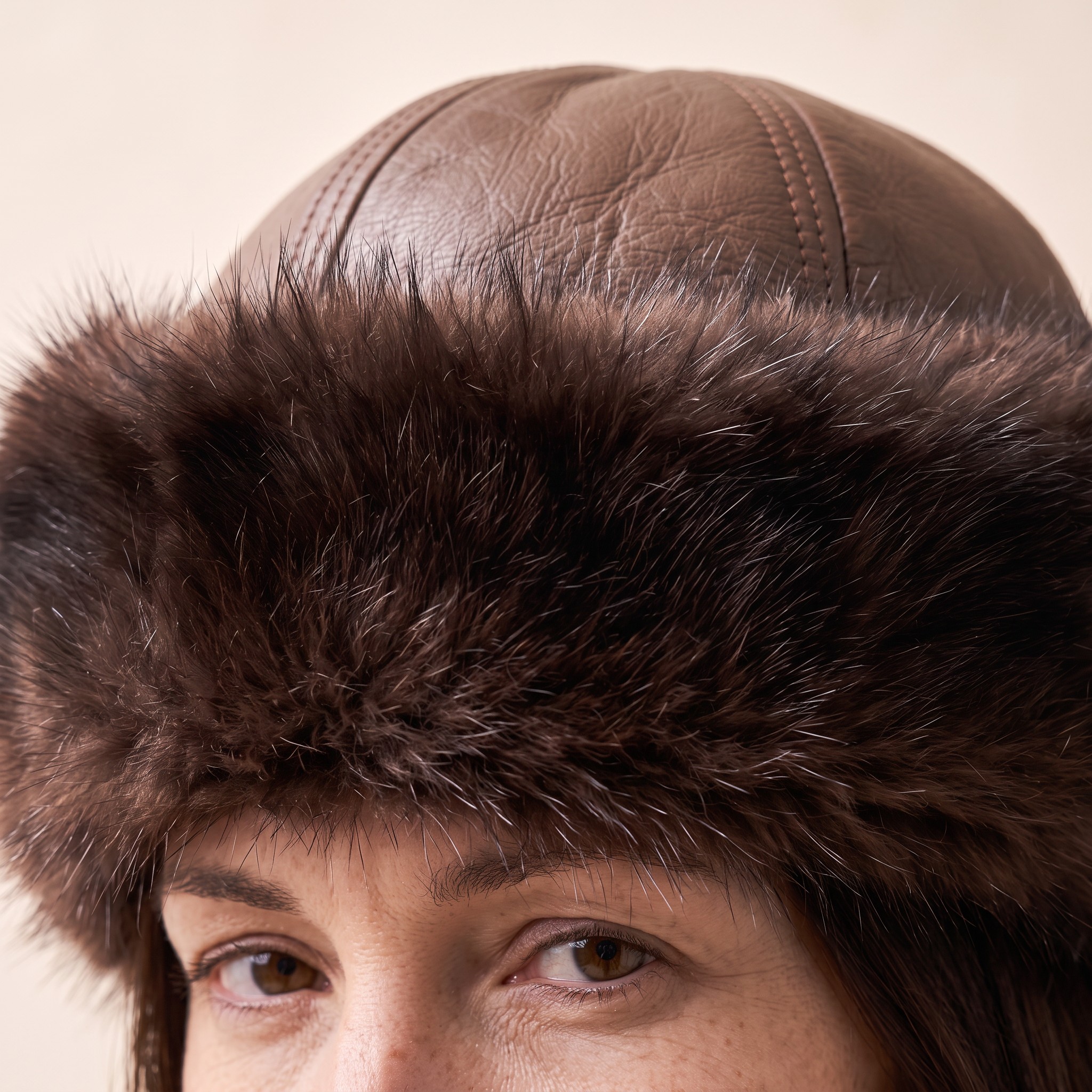 Brown Toscana | Shearling hat