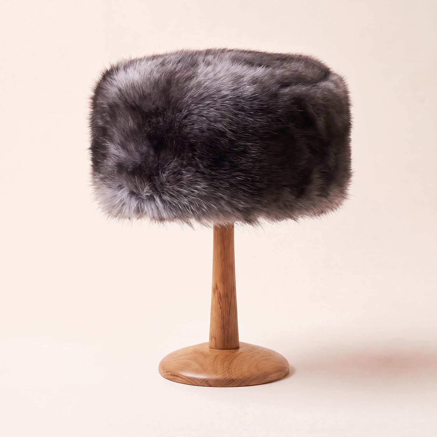 Natural Grey Toscana | Pillbox Hat | Reversible
