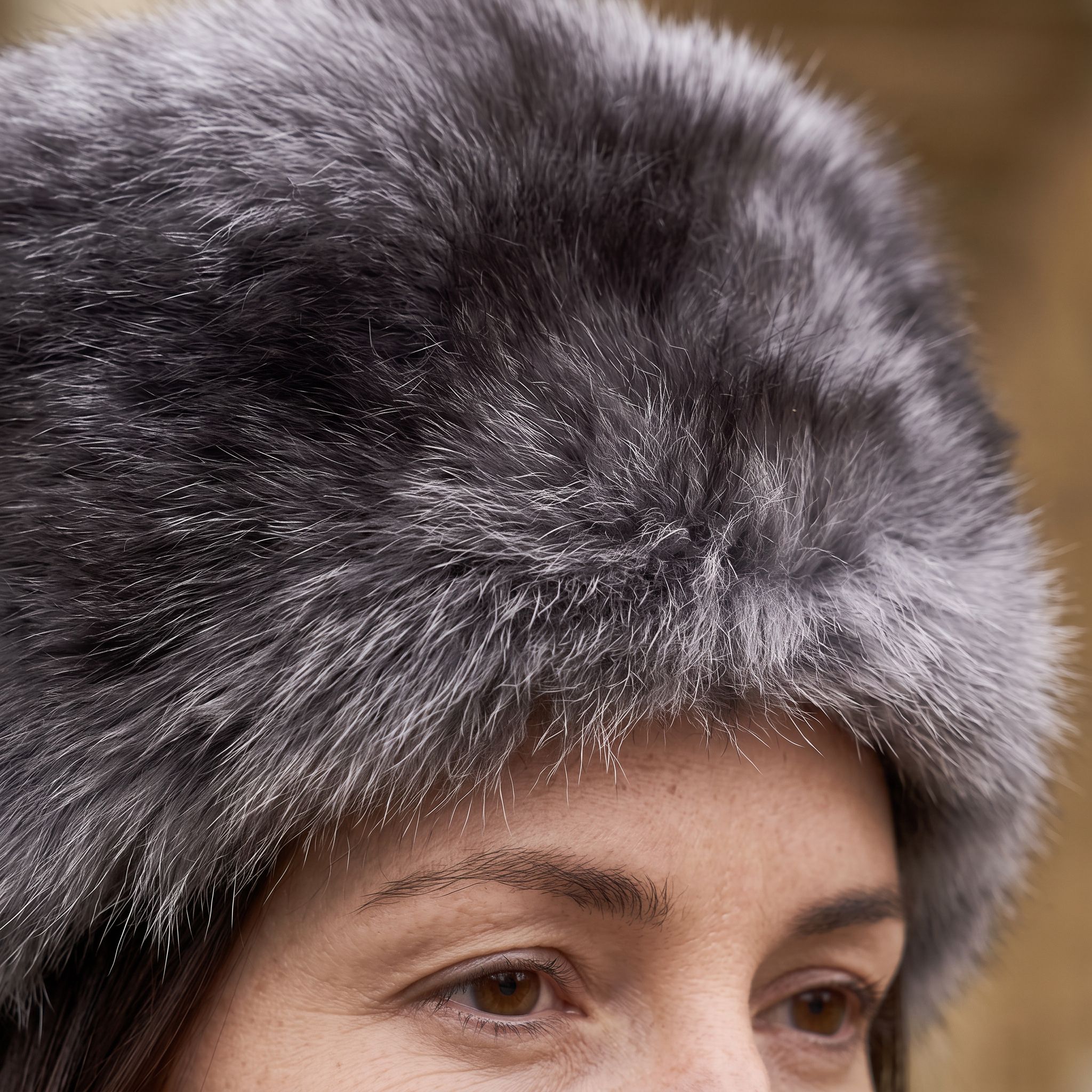 Natural Grey Toscana | Pillbox Hat | Reversible