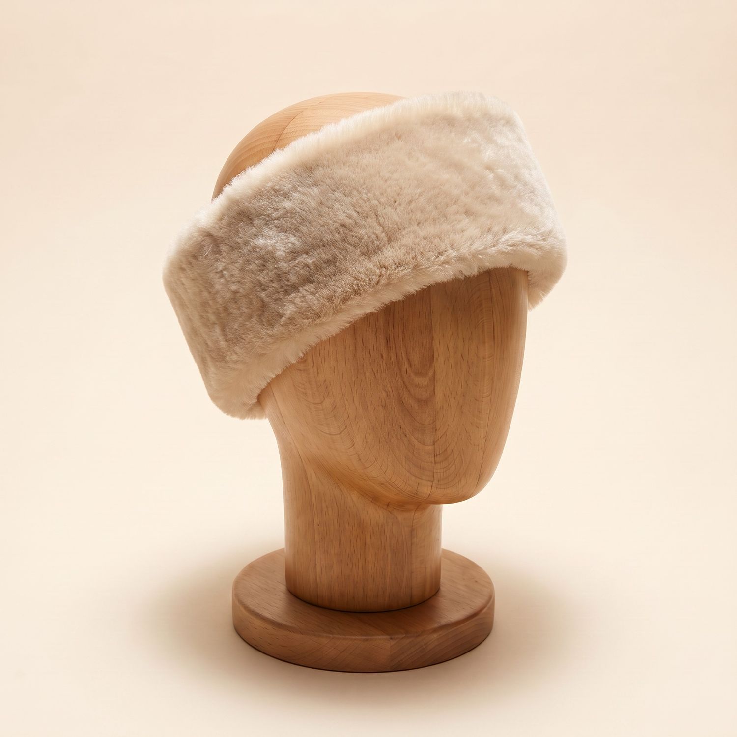 Soft Beige | Shearling Headband