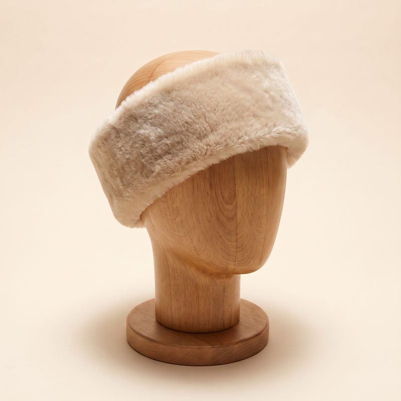 Soft Beige | Shearling Headband