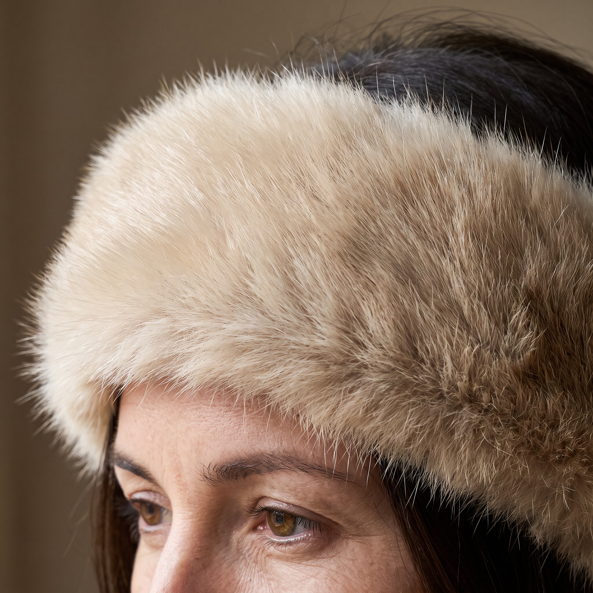 Natural Beige Toscana | Shearling Headband