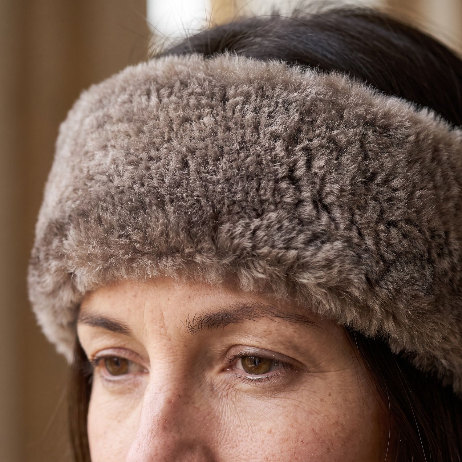 Taupe | Shearling Headband Taupe | Shearling Headband