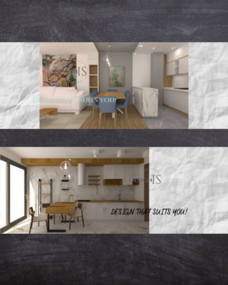 5 Interior Design Facebook Timeline Collage Cover Canva Templates, Web Banner, Photo Banner, Photography Template