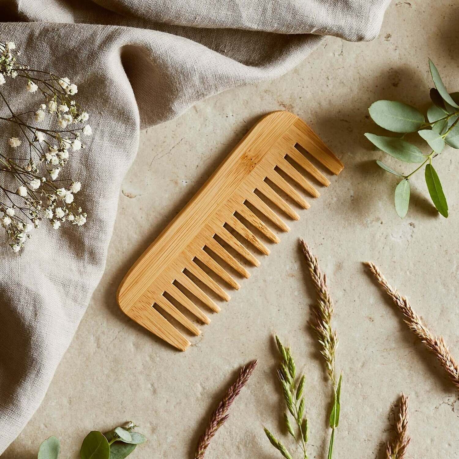 Natural bamboo wooden comb
