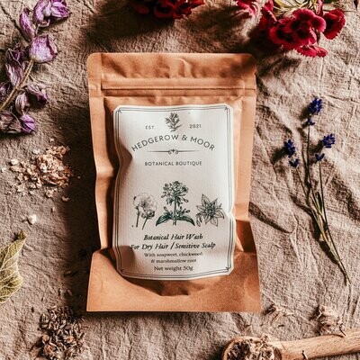 Botanical hair wash 100% natural, no chemicals,