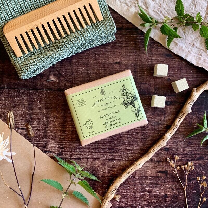 Shampoo cubes for oily hair