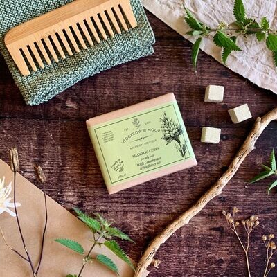 Shampoo cubes for oily hair