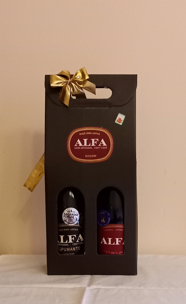 Caixa com Espumante e Sidra