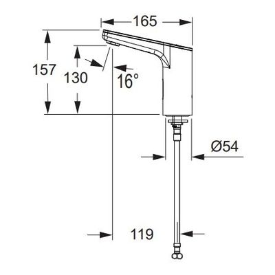 Rada TD7 / MD7 Washbasin Sensor Tap (Discontinued)