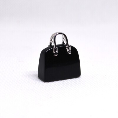 Black Obsidian Bag Pendant