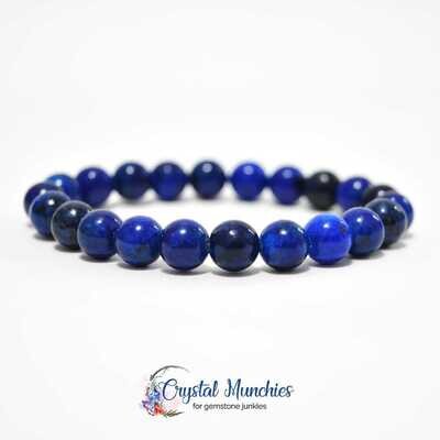 Dyed Lapis Lazuli Bead Bracelet