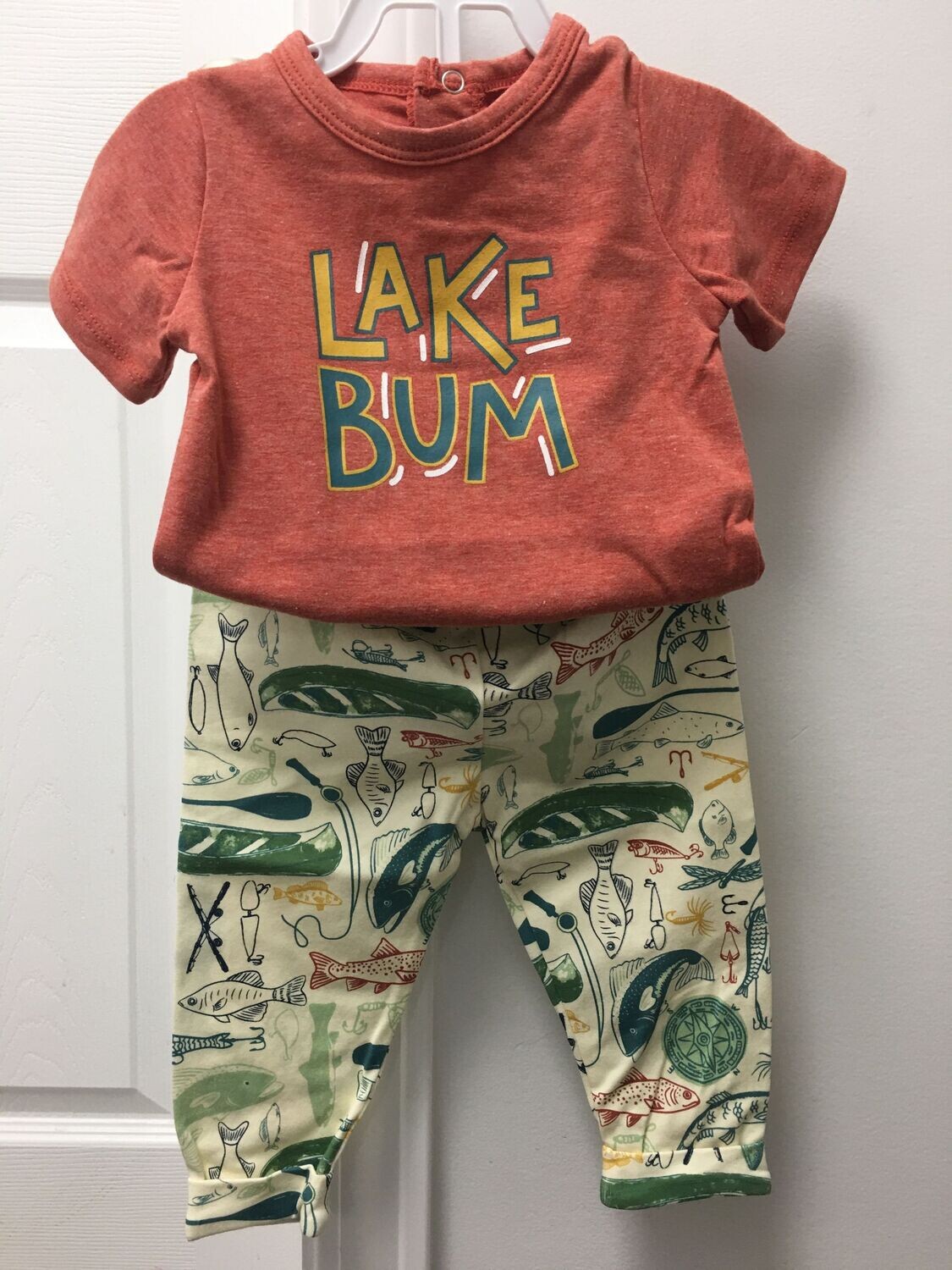 Lake Bum Crawler and Pant Baby Set