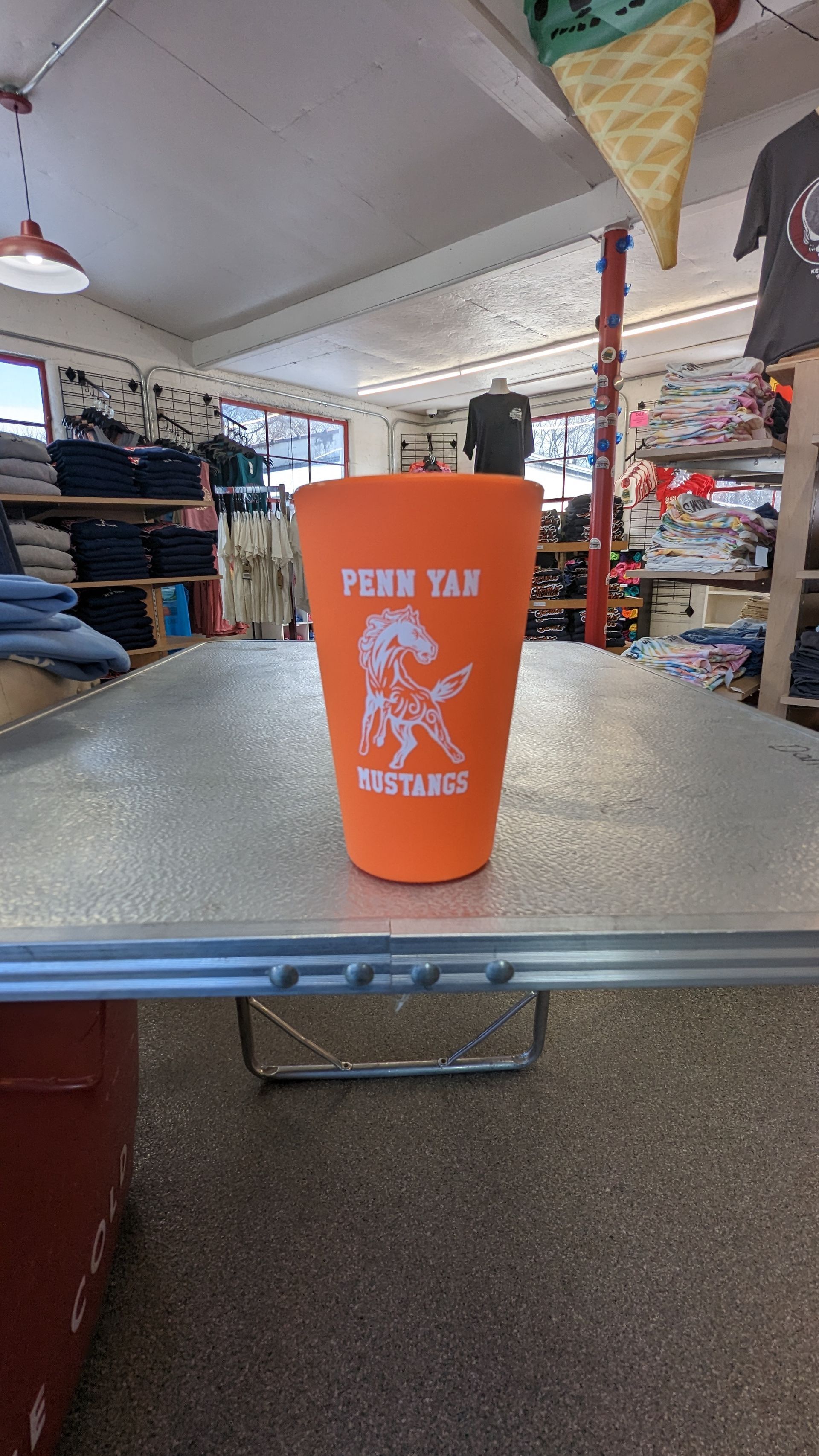Penn Yan Mustangs Silicone Pint Glass