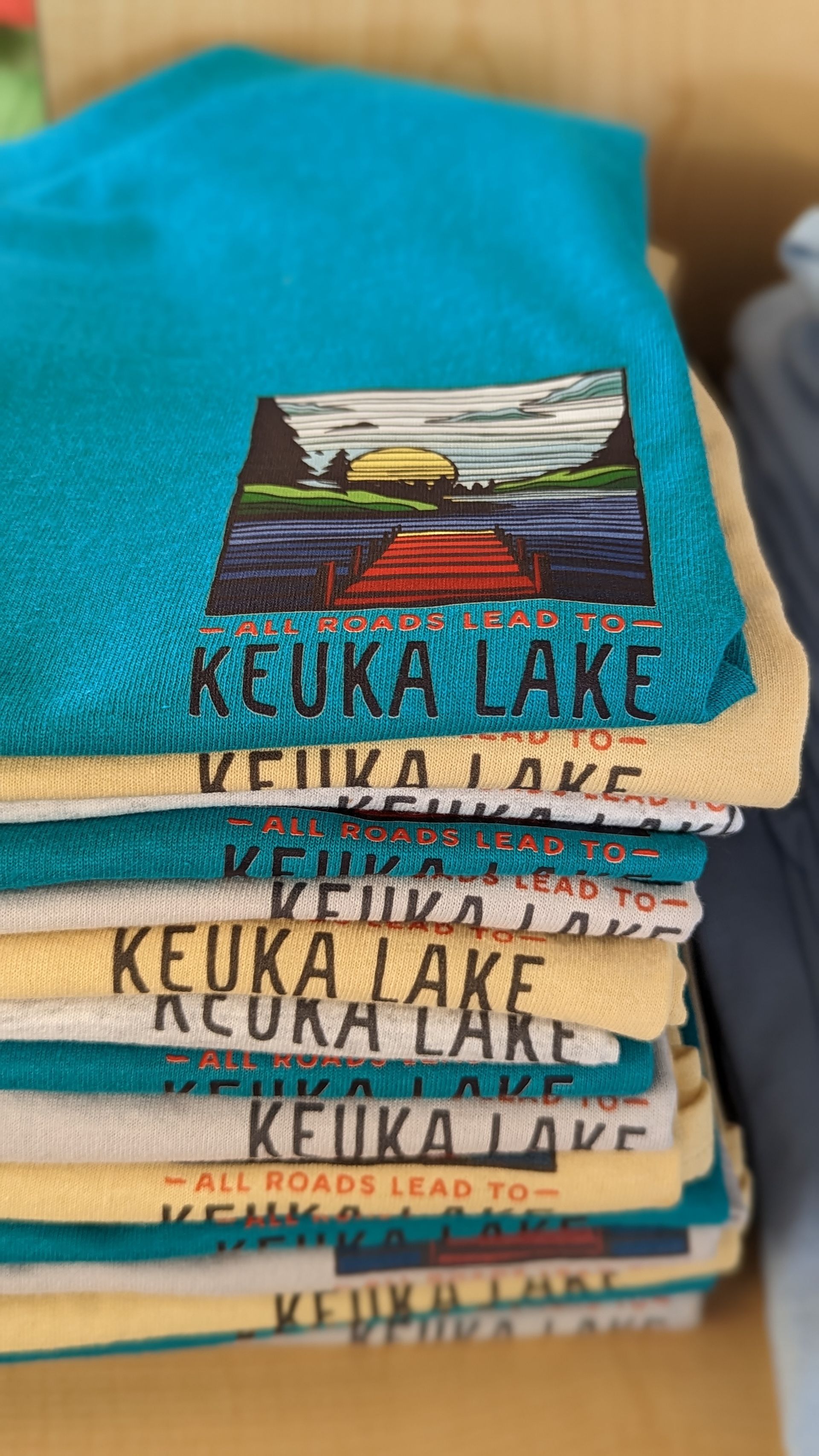 All Roads Lead to Keuka Lake Short Sleeve Tee - Multiple Colors