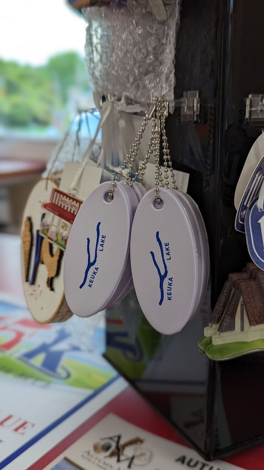 Keuka Lake Boat Keychain