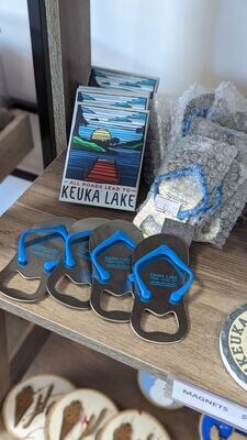 Keuka Lake Flip Flop Magnet