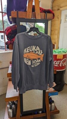 Keuka Lake, NY Get Hooked Crewneck